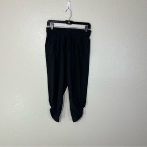 PRANA Breath Midtown Capri Black Lightweight Stretch Jogger Pants XS